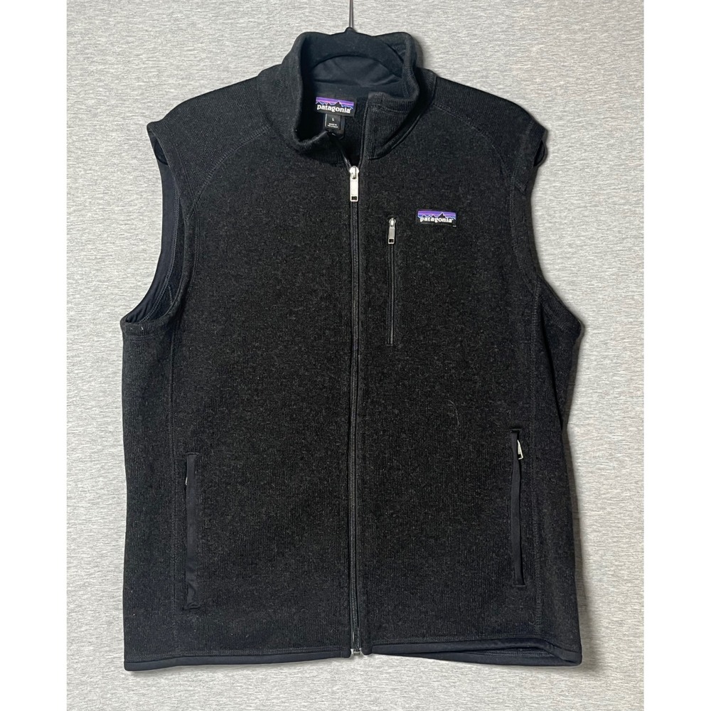 Patagonia Better Sweater Full Zip Fleece Vest Black Heather 25881 Mens L